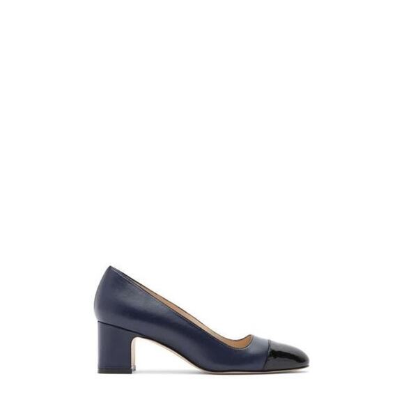 Stuart Weitzman Milla Blue Patent Leather Pumps Women’s Size 8 Heel Classic Shoe - Picture 1 of 12